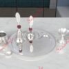Elegant Pooja Thali Set Silver – 6 Pieces | Indiawala
