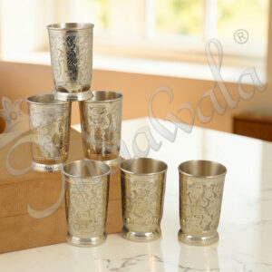 Brass Glass Set