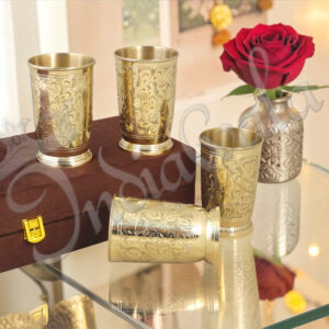 Brass Glass Set