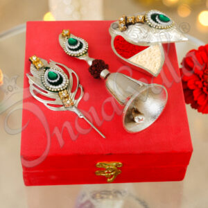 Kumkum Box with Ghanti Set