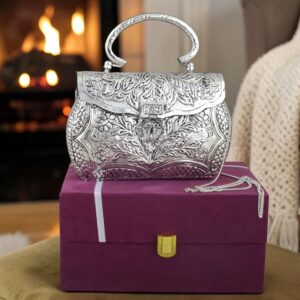 German Silver Bag Show Piece