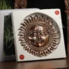 14 Inch Aluminium Sooraj Wall Hanging in copper finish