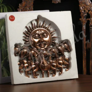 A beautiful 16 inch copper finish horse wall hanging for home and office decor