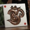 15 Inch Aluminium Om Ganesh Wall Hanging in copper finish