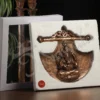 11 Inch Copper Finish Ganesh Wall Hanging