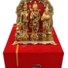 Gold Plated Aluminium Ram Darbar Gift Set in premium velvet box