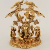 Gold Plated Aluminium Riddhi Siddhi Ganesh Statue for corporate and festive gifting