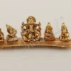 Aluminium Gold Plated Ganesh Family Figurine for bulk gifting