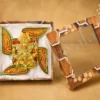 7 Inch Gold Plated Swastik Ganesh Wall Hanging for home decor