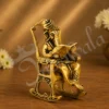 Gold plated Aluminium Ganesh Reading Book Statue for corporate gifting