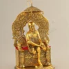 12 Inch Gold Plated Sai Baba Aluminium Statue for home temple and gifting