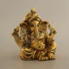 Gold Plated Pagdi Ganesh 6 Inch spiritual decor idol