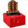 Handcrafted Gold Plated Ram Darbar Wooden Base Statue for home temple decor