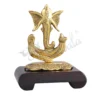 Gold Plated Ganesh Wooden Base Statue for corporate gifting
