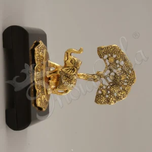 Gold Plated Aluminium Elephant Figurine for home decor and corporate gifting