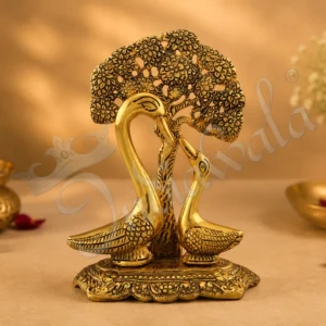Gold Plated Aluminium Swan Tree Handicraft for premium gifting