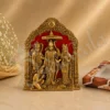8x7 Inch Gold Plated Ram Darbar Idol with intricate detailing