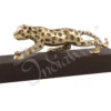 Sleek Silver Plated Aluminium Panther Statue for corporate gifting