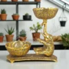 Gold Polish Elephant Decorative Bowl for festive gifting