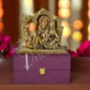Gold Plated Shiv Parivar Velvet Box Statue for premium gifting