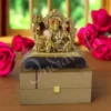 Gold Plated Shiv Parivar Wooden Base Statue