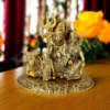 Gold Plated Aluminium Shiv Parivar Statue 6 Inch for home decor and gifting