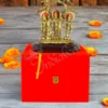 Gold Plated Ram Darbar Gifting Statue on a premium wooden base