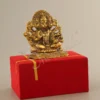 5.5 Inch Gold Plated Panchmukhi Hanuman Idol in a premium red velvet box