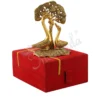 7.5 Inch Gold Plated Aluminium Tree Swan Gift in a premium velvet box