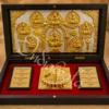 Asthlaxmi wooden box charan paduka for spiritual gifting