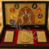 Wooden Ambe Maa Charan Paduka Gifting Box with 3D deity depiction