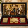 Radha Krishna 3D Wooden Charan Paduka Box