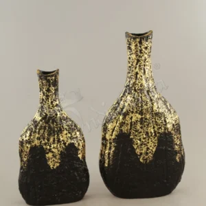 Elegant 12 Inch Antique Aluminium Flower Vase for home decor and gifting.