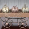 Handcrafted antique iron dry fruit thela set with three bowls