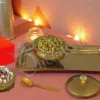Elegant PVD Coated Steel Bowl Set of 2 with Tray in a premium velvet box packaging