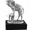 Elegant Silver Plated Aluminium Giraffe Statue for home decor and corporate gifting