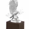 10 Inch Silver Plated Eagle Statue for Corporate Gifting