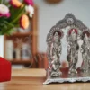 Silver Plated Ram Darbar Gifting Statue in a premium velvet box