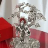 Silver Plated Radha Krishna Tree Velvet Box showcasing handcrafted details