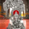 Silver Plated Aluminium Tree Ganesh Statue for corporate and festive gifting