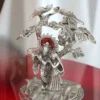 Silver Plated Radha Krishna Tree Gifting Statue crafted from premium aluminium