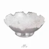 Elegant 6 Inch Silver Plated Brass Fine Bowl Set packaged in a premium velvet box