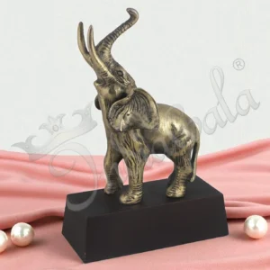 Silver Plated Aluminium Elephant Decor Figurine for corporate gifting