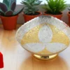 6 Inch Dual Tone Brass 3D Bowl in a premium velvet box