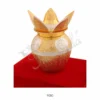 6.5 Inch Gold Plated Brass Mangal Kalash in a premium velvet box