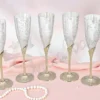 Elegant Silver Plated Brass Goblet Set of 6 in a premium velvet box