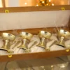 INW-9363_1 Brass Finish Dessert Bowl Set with Velvet Box