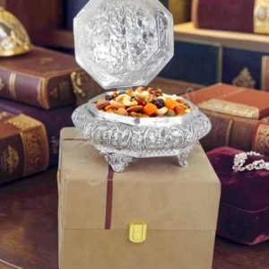 7 Inch German Silver Brass Bowl Set in a premium velvet box