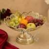 INW-9411_1-4 10 Inch Designer Brass Bowl Set in a premium velvet box