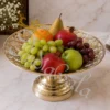 Elegant 9.75 Inch Brass Bowl Set in a premium velvet box